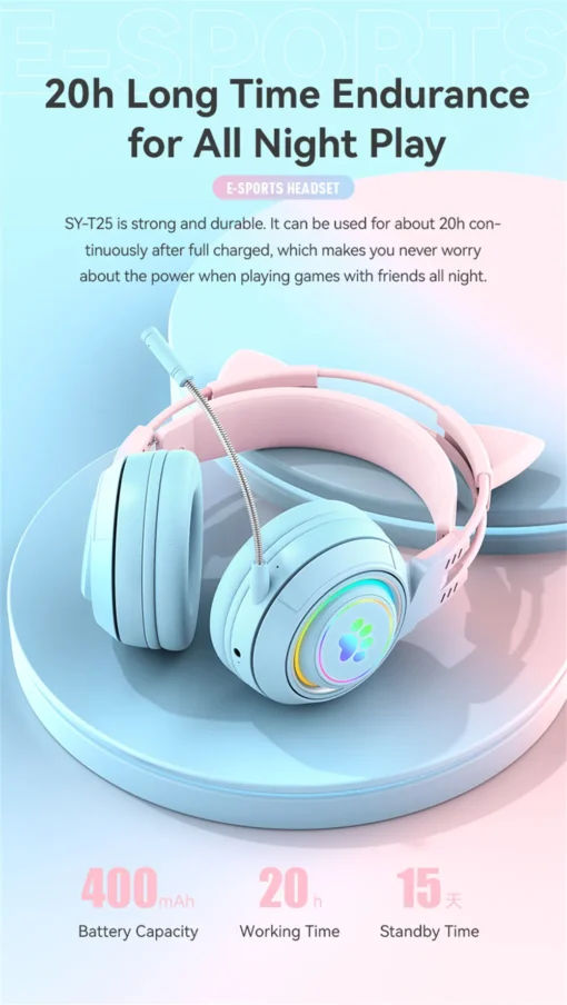 Wireless RGB Gaming Headset - Image 5