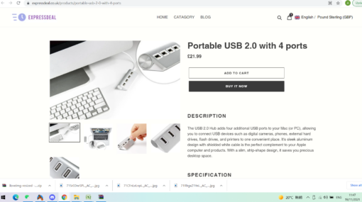 Portable USB 2.0 with 4 ports - Image 4