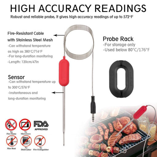 BBQ Grill Smart Bluetooth Thermometer - Image 4