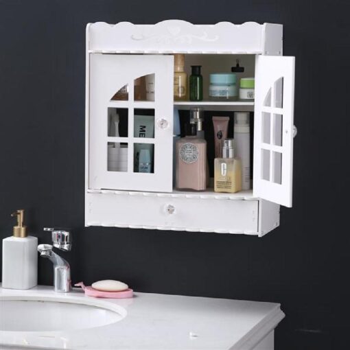 Non-Perforated PVC Bathroom Cabinet with Drawer - stock clearance - - Image 10