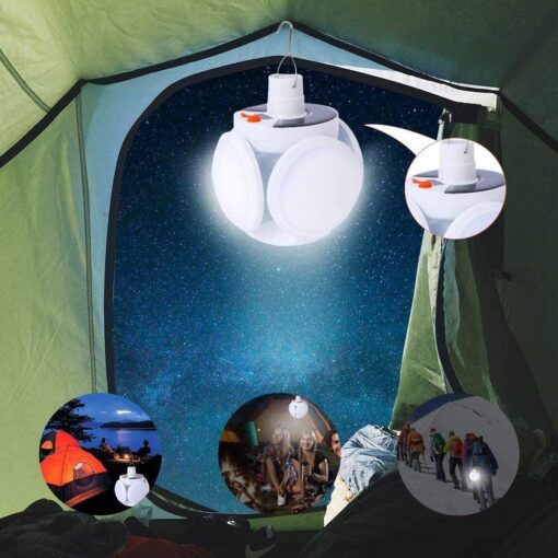 Portable Camping Football Style Solar Light - Image 11