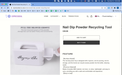 Nail Dip Powder Collecting Tool - Image 13