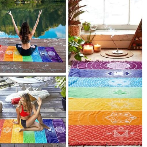 7 Chakra Meditation Yoga Rug - Image 4