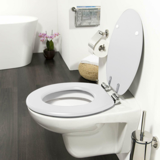 Wooden Toilet Seat with Lid - Image 3