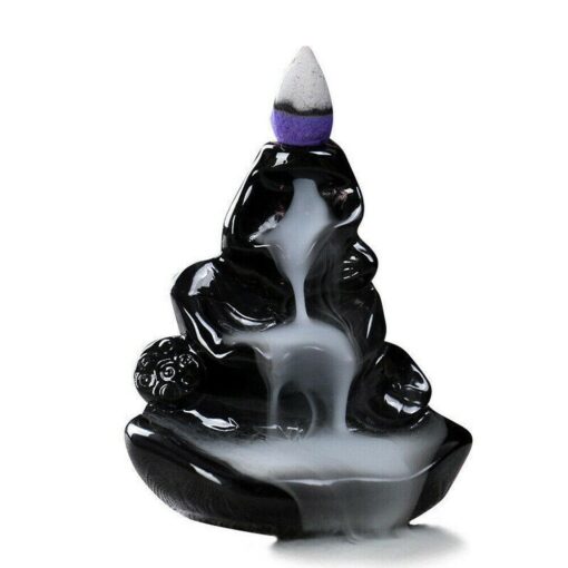 Ceramic Backflow Incense Holder with 60 incense cones - Image 2