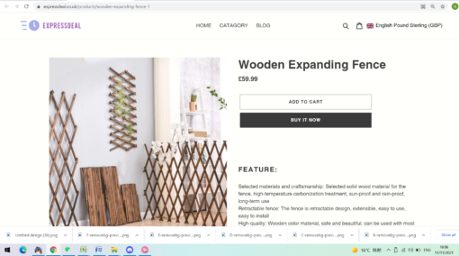 Wooden Expanding Fence - - Image 7