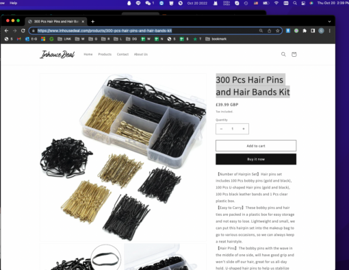 300 Pcs Hair Pins and Hair Bands Kit - Image 5