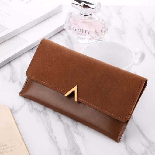 Women's Solid Colour Long Wallet - Image 7