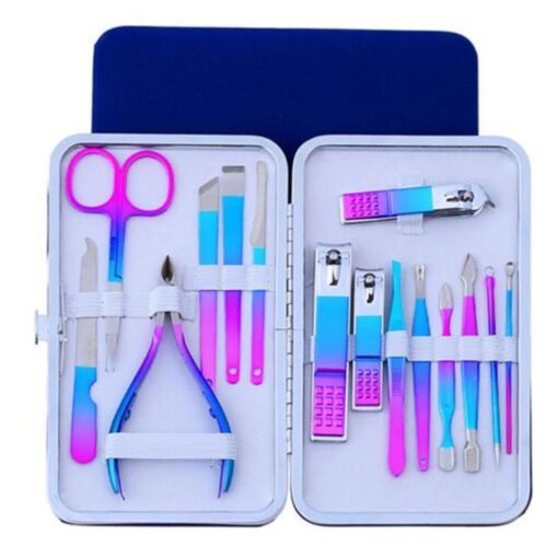 15pcs Rainbow Manicure Set -