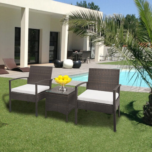 Coffee Table Rattan Sofa Set - Image 5