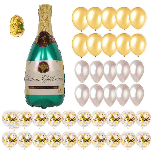 42 PCS Champagne Bottle Balloons Party Decoration - Image 8