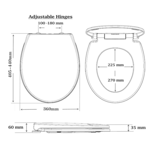 Polypropylene Thermoplastic Toilet Seat - Image 8