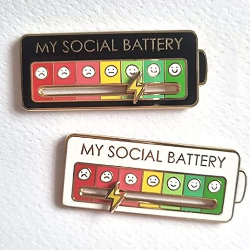 Social Mood Brooch Pin - Image 19