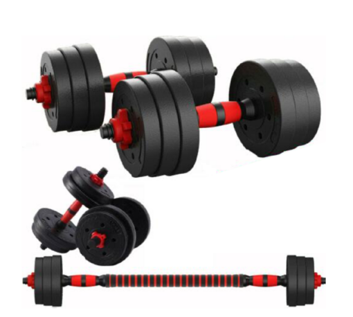 10KG Adjustable Dumbbells Bars and Barbell Set - Image 5