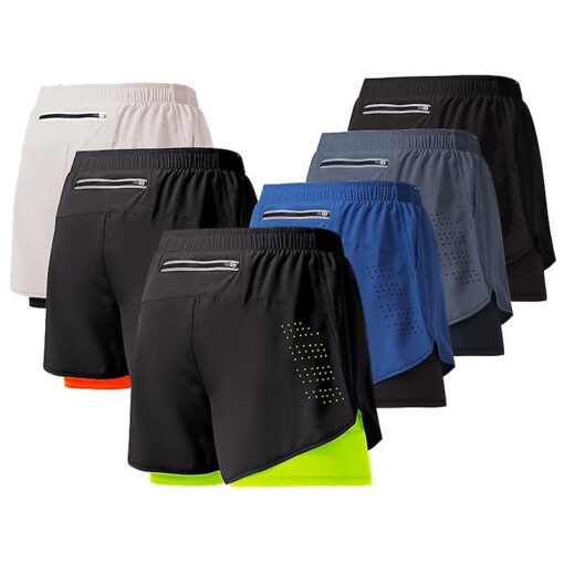 Running Shorts with Back Zipper Pocket - Image 6