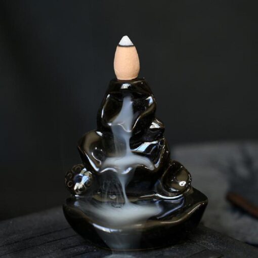 Ceramic Backflow Incense Holder with 60 incense cones - Image 4