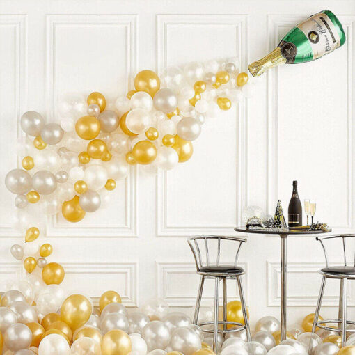 42 PCS Champagne Bottle Balloons Party Decoration