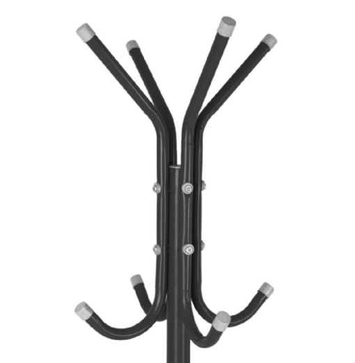 Multi-Hook Metal Coat Hat Stand - Image 6