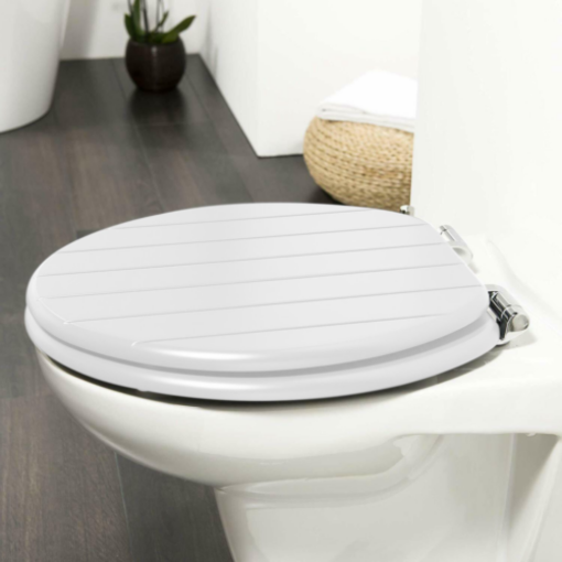 Wooden Toilet Seat with Lid - Image 8