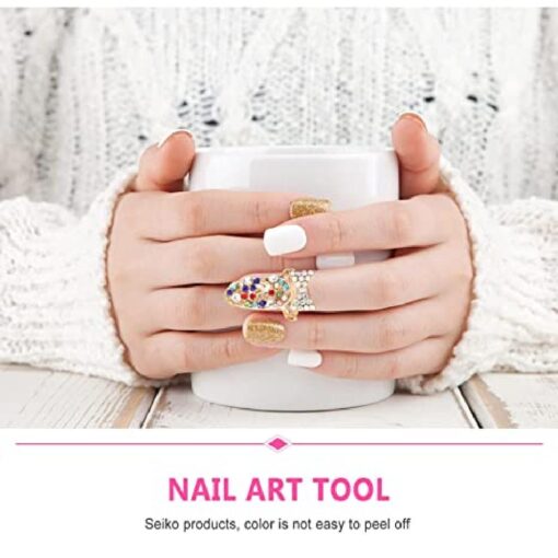 12PCS Fashion Finger Nails Rings - Image 10