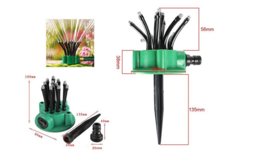 360 Degree Garden Multi Sprinkler Automatic Sprinkler - Image 9