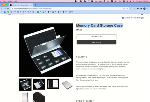 4 SD and 8 TF Card Slots Memory Card Storage Case - Image 7