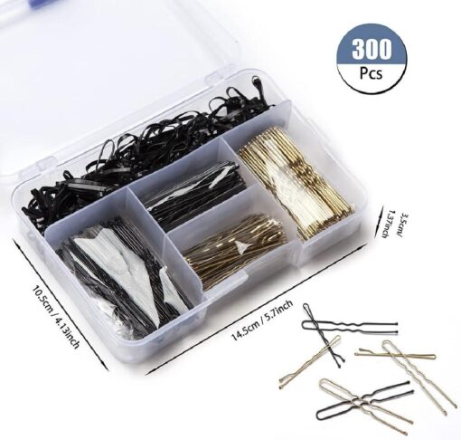 300 Pcs Hair Pins and Hair Bands Kit - Image 7