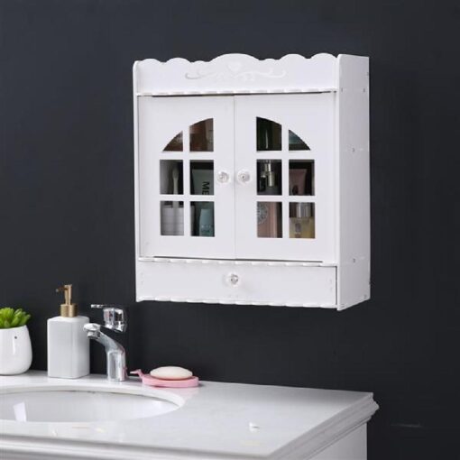 Non-Perforated PVC Bathroom Cabinet with Drawer - stock clearance -