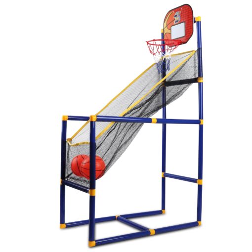 Kids Portable Basketball Hoop Stand Set Household Shooting Machin - Image 2