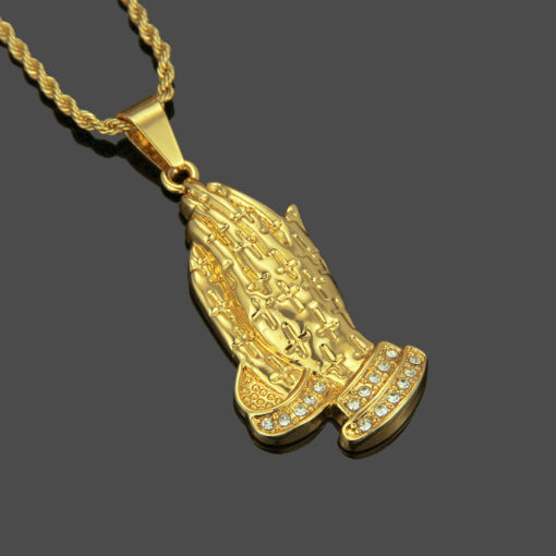 4 PCS Hip-Hop Style Gold Neckless Set - Image 2