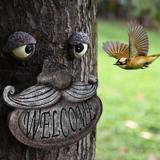 Garden Tree Face Hugger Welcome Decor - Image 2