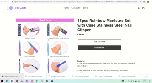 15pcs Rainbow Manicure Set - - Image 10