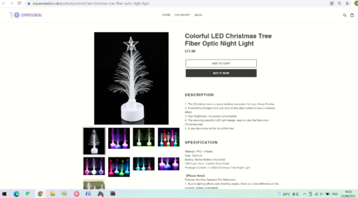 Colorful Fiber LED Christmas Tree Light - Image 8