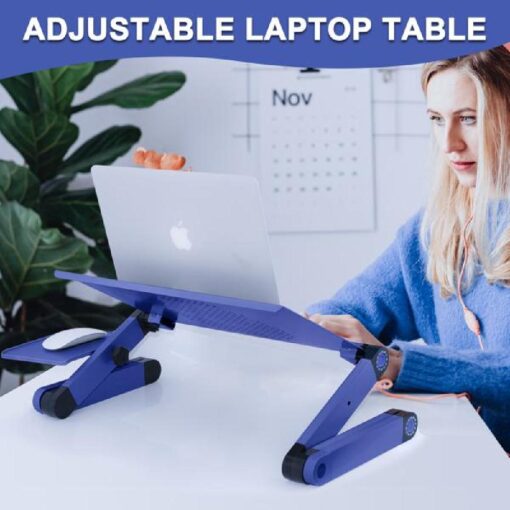 Aluminum Adjustable Height Portable Laptop Stand - Image 4