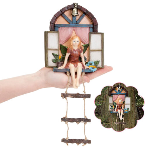 Fairy House Tree Hanging Figurine - Image 4