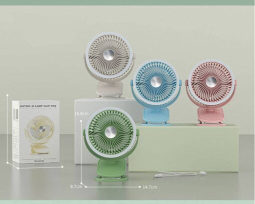 Portable Lamp Clip Cooling Fan - Image 9