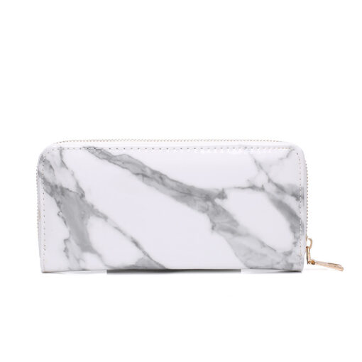 Marble Pattern PU Leather Wallet - Image 7