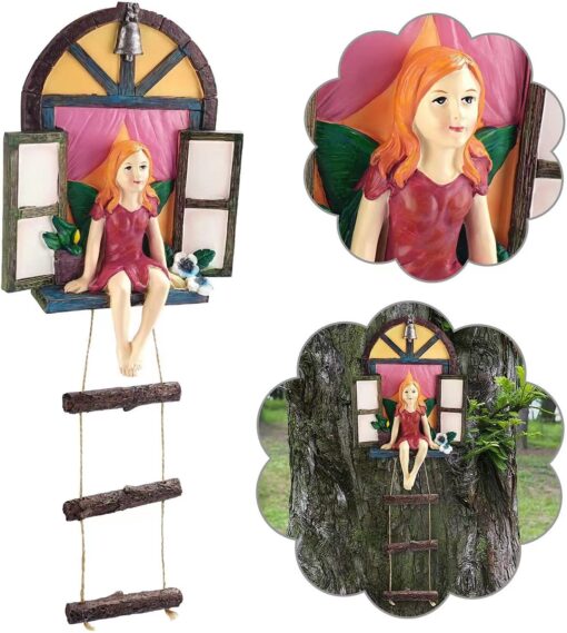 Fairy House Tree Hanging Figurine - Image 7