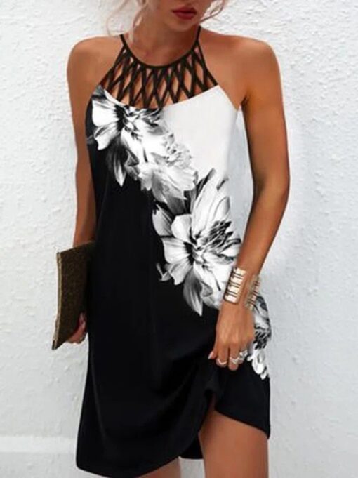 Sleeveless Round Neck Sundress - Image 6