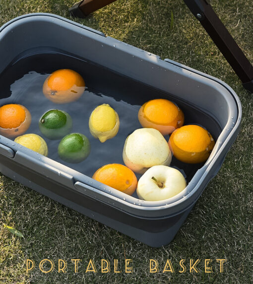 Foldable Picnic Basket with Lid - Image 2