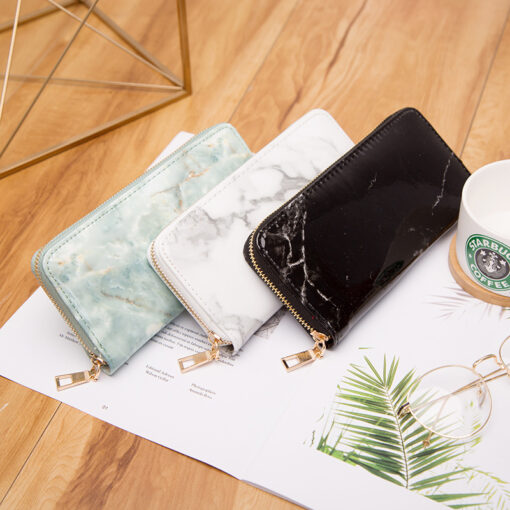 Marble Pattern PU Leather Wallet