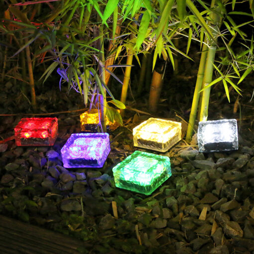 1 or 4 Pcs Solar Cube Brick Lights