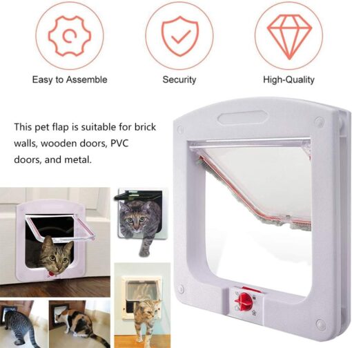 Magnetic Pet Door with 4-Way Latch - Image 9