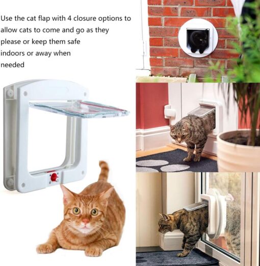 Magnetic Pet Door with 4-Way Latch - Image 10