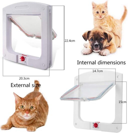 Magnetic Pet Door with 4-Way Latch - Image 11