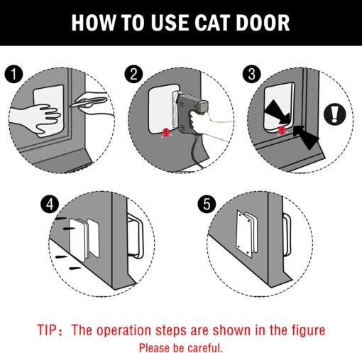 Magnetic Pet Door with 4-Way Latch - Image 16