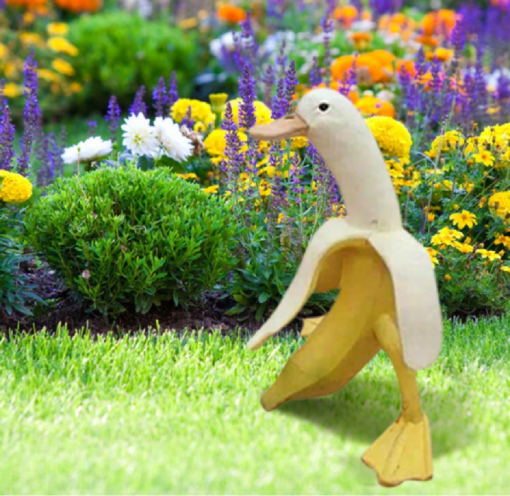 Banana duck garden art deco statue - Image 5