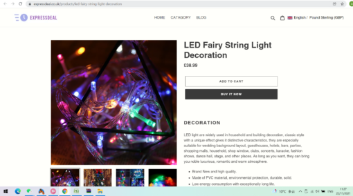 LED Fairy String Light Decoration - stock clearance - Image 6