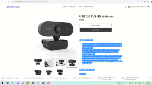 USB 2.0 Full HD Webcam with Microphone - Image 8