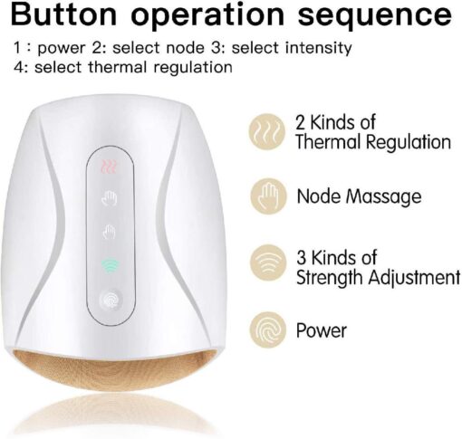 Hand Massager for Arthritis with 3 Air Compression Levels & Heating - Image 5